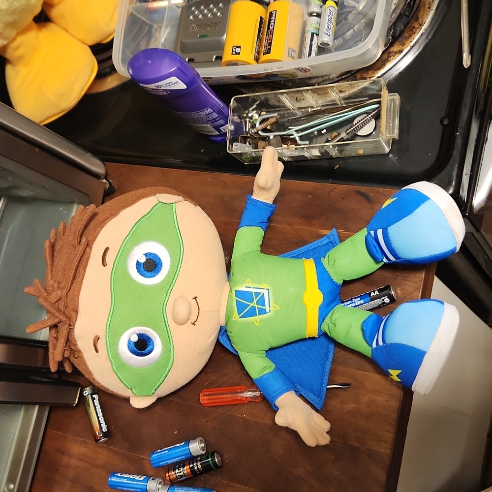 PBS Super Why 2009 Learning Curve Brands Wyatt 12” Talking Plush Tested